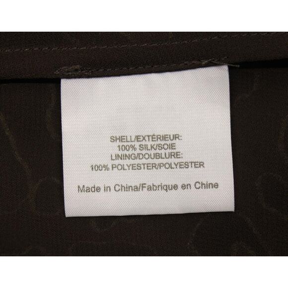 Tory Burch Women's Tanya Abstract Leopard Print Silk Sleeveless Tie Back Top 4 - Picture 7 of 10